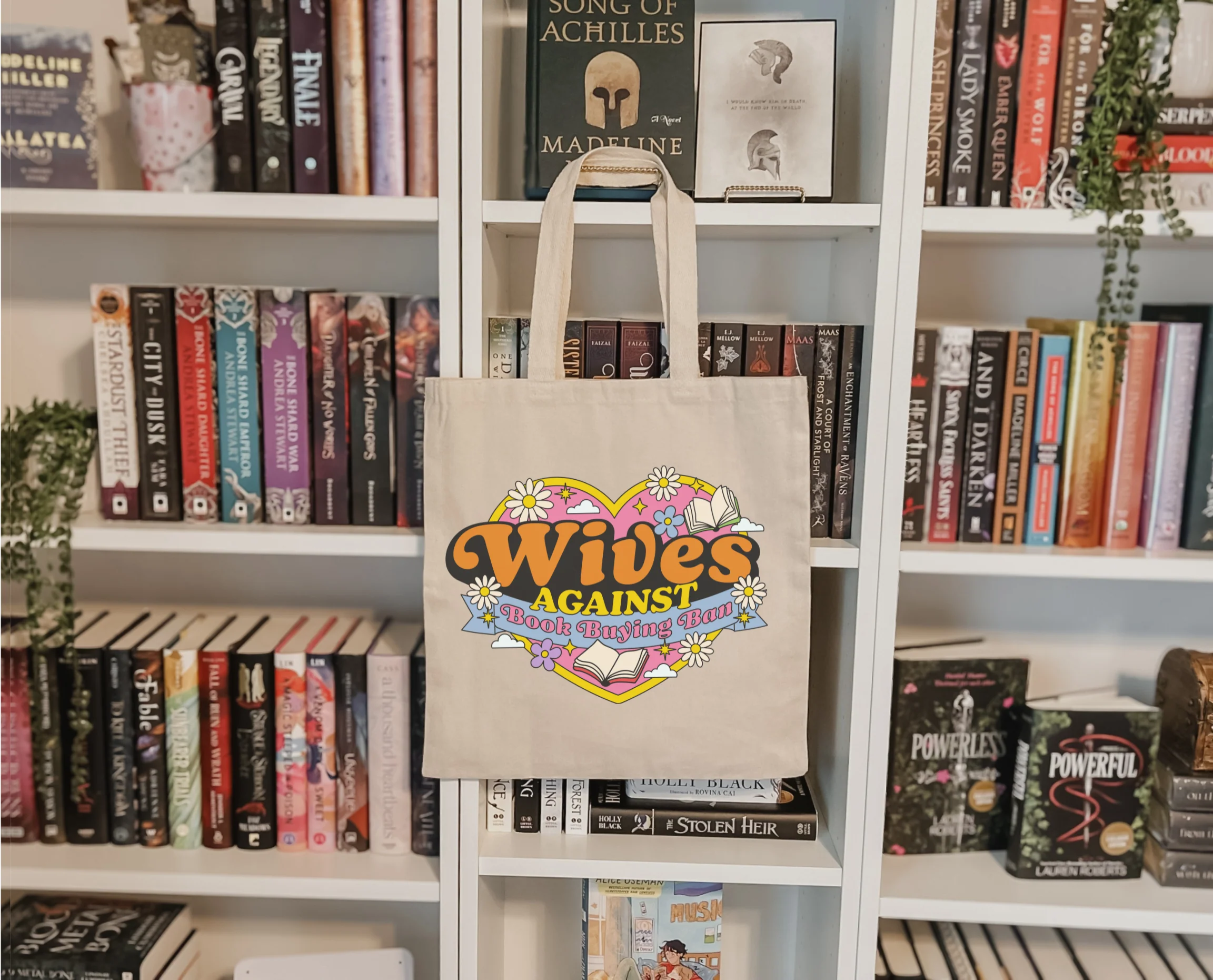 'Wives Against Book Buying Ban' Tote Bag - Image 3