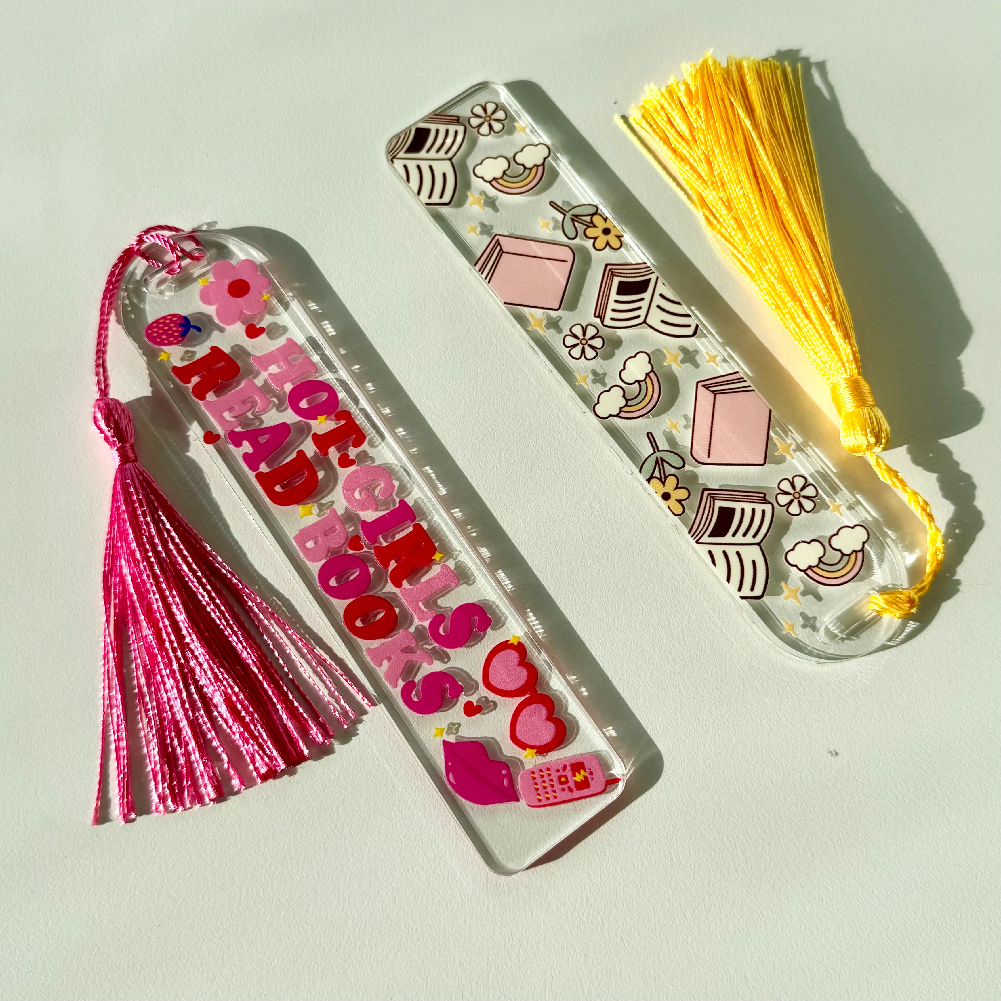 'Books and Rainbows' Resin Bookmark - Image 3