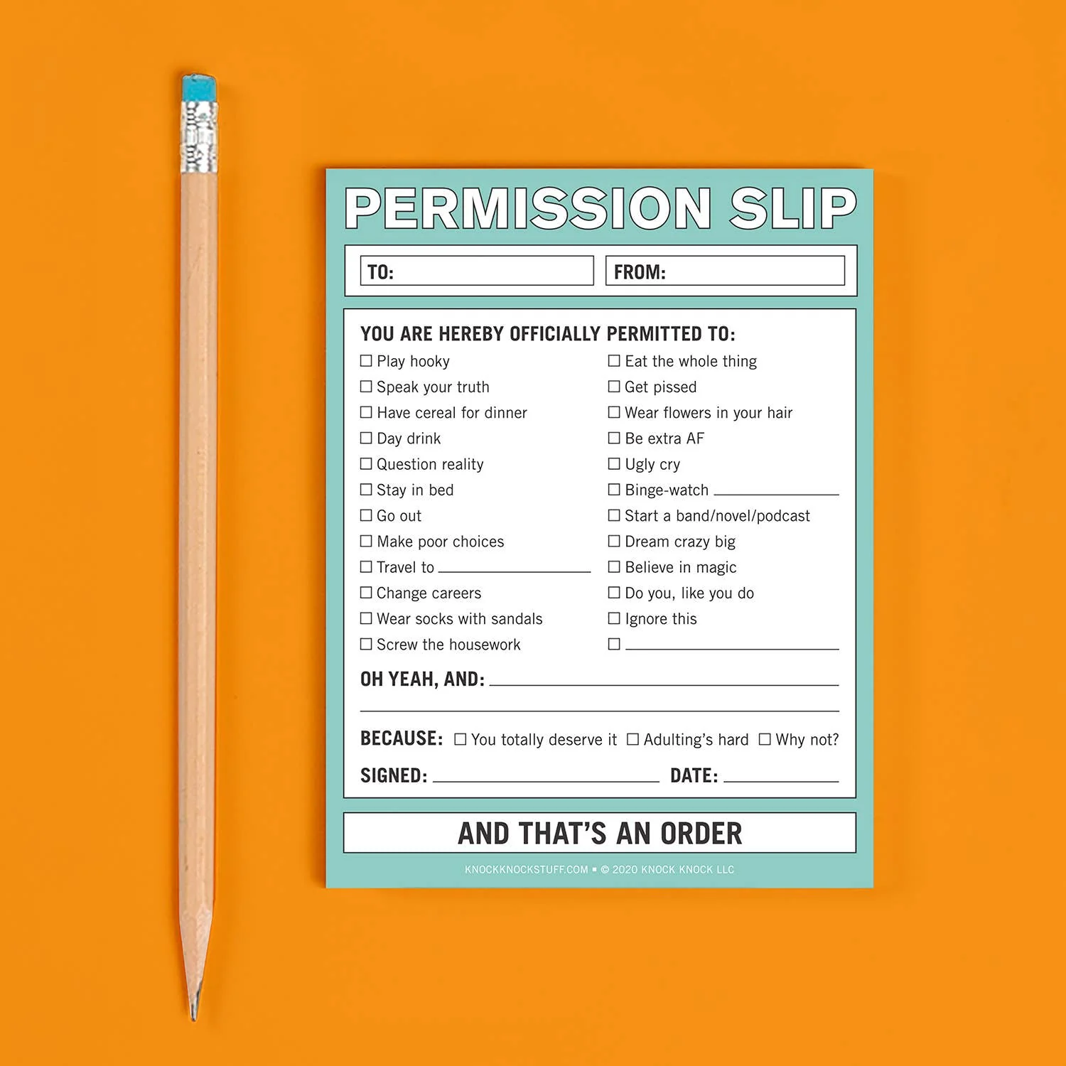 Permission Slip Nifty Note Pad - Image 4