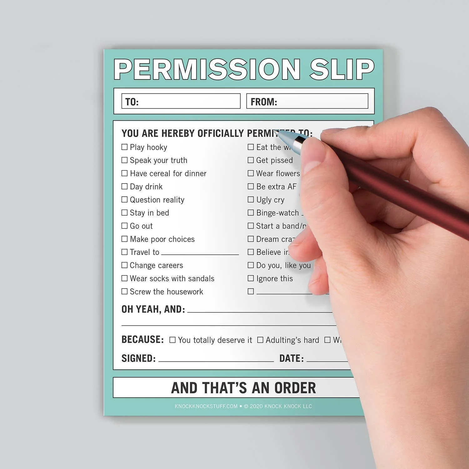 Permission Slip Nifty Note Pad - Image 5