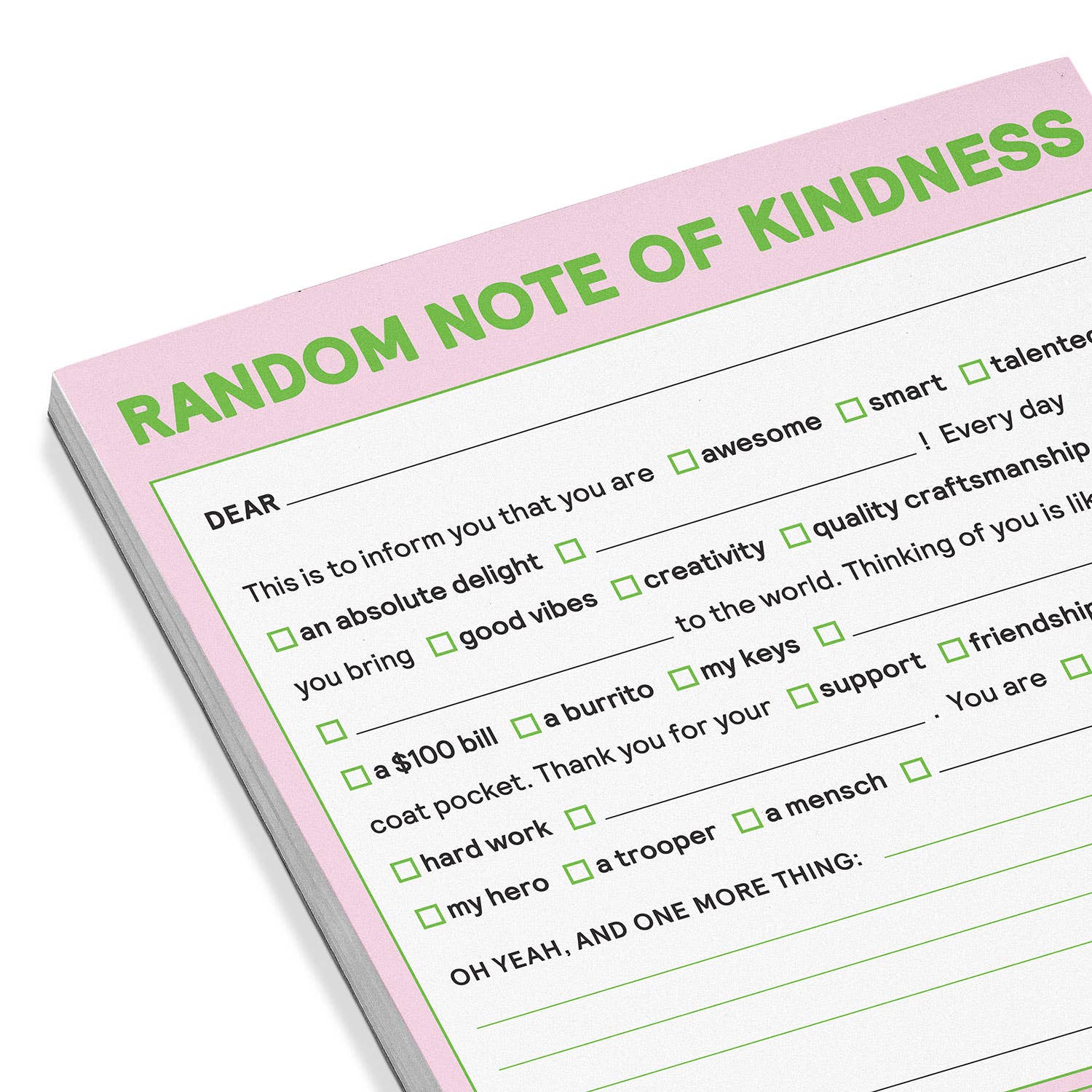 Random Note of Kindness Nifty Note Pad (Pastel Version) - Image 3
