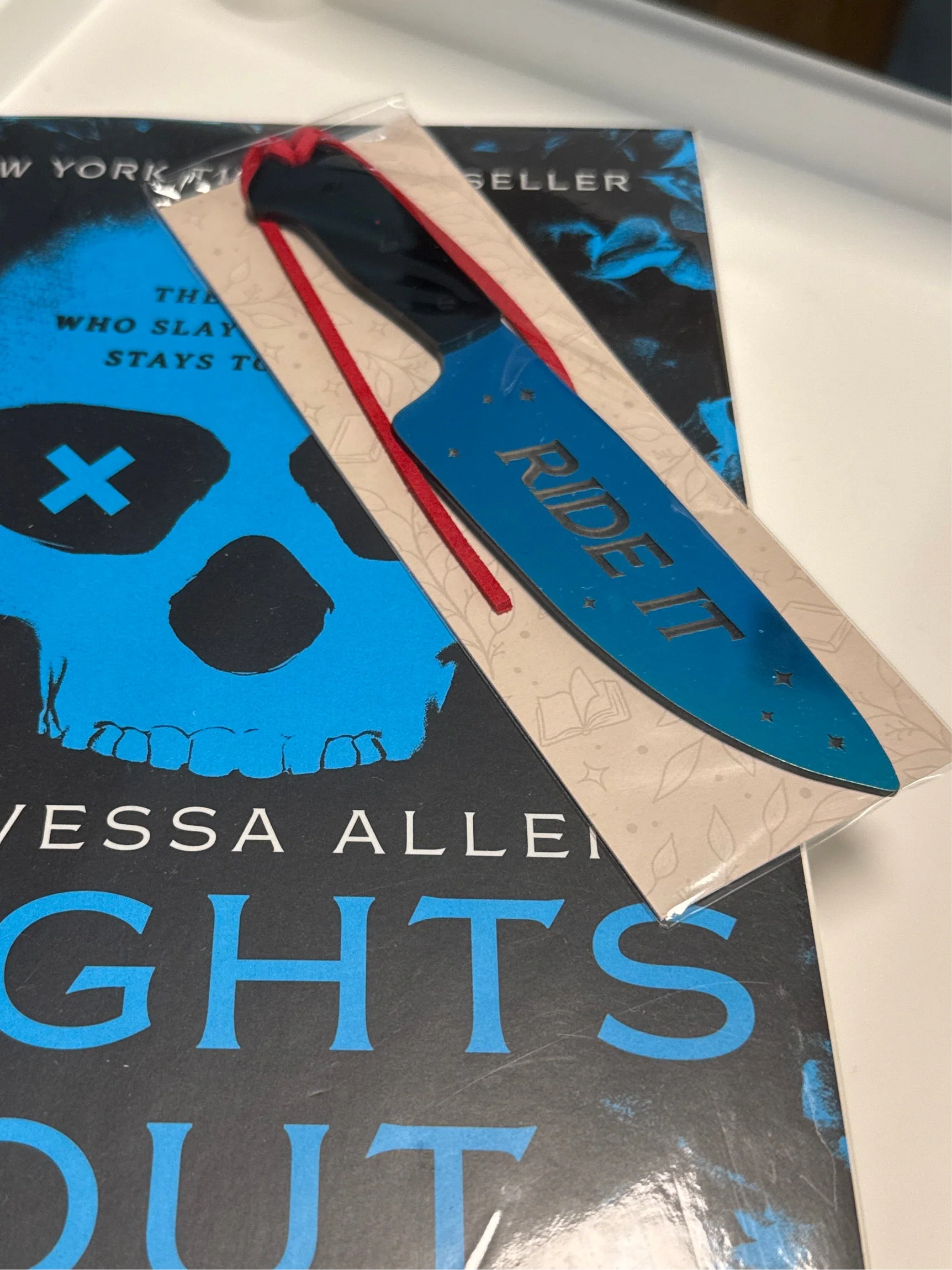 Ride It - Knife Bookmark (Red Tassel) - Image 6