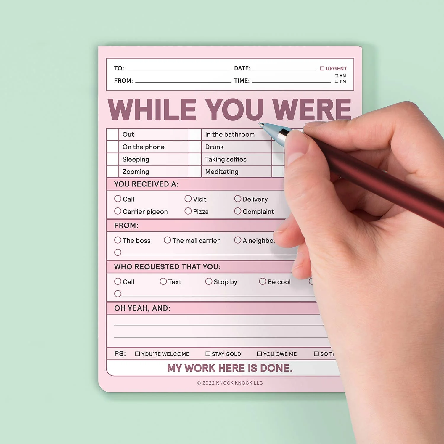 While You Were Nifty Note Pad (Pastel Version) - Image 5