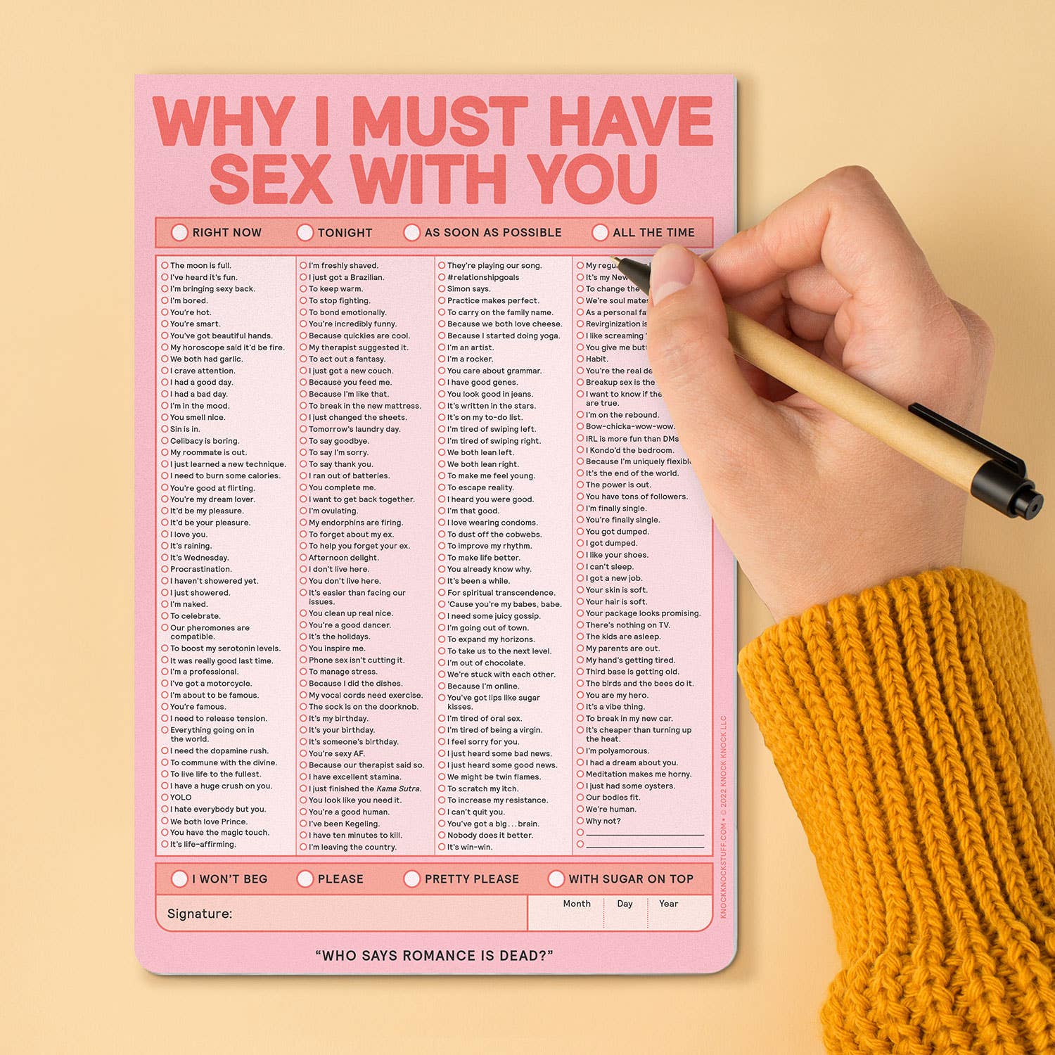 Why I Must Have Sex With You Pad (Pastel Version) - Image 5